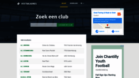 What Voetbaladres.be website looked like in 2020 (3 years ago)
