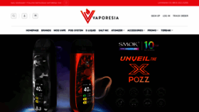 What Vaporesia.com website looked like in 2020 (3 years ago)
