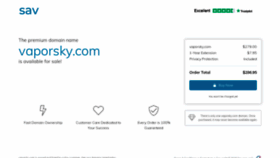 What Vaporsky.com website looked like in 2020 (3 years ago)