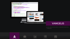What Vangelis.de website looked like in 2020 (3 years ago)