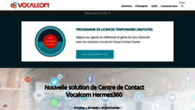 What Vocalcom.fr website looked like in 2020 (3 years ago)