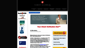 What Verifyacheck.com website looked like in 2020 (3 years ago)