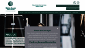 What Vacinasantajoana.com.br website looked like in 2020 (3 years ago)