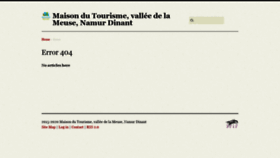 What Valleedelameuse-tourisme.be website looked like in 2020 (3 years ago)