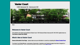 What Vaniercourt.ca website looked like in 2020 (3 years ago)