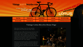 What Vintagelotusbicycles.com website looked like in 2020 (3 years ago)