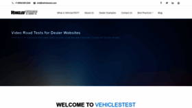 What Vehiclestest.com website looked like in 2020 (3 years ago)