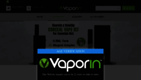 What Vaporin.com website looked like in 2020 (3 years ago)