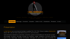 What Verrons.fr website looked like in 2020 (3 years ago)