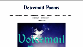 What Voicemailpoems.org website looked like in 2020 (3 years ago)