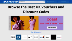 What Vouchers4u.com website looked like in 2020 (3 years ago)