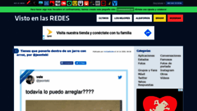 What Vistoenlasredes.com website looked like in 2020 (3 years ago)