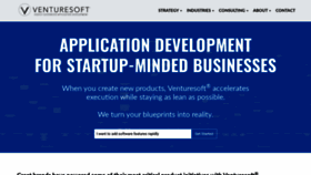 What Venturesoft.com website looked like in 2020 (3 years ago)