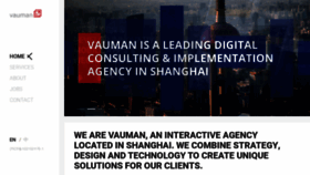 What Vauman.com website looked like in 2020 (3 years ago)