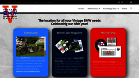 What Vintagebmw.org website looked like in 2020 (3 years ago)