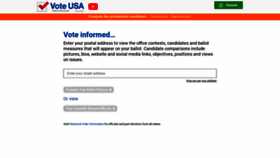 What Vote-oh.org website looked like in 2020 (3 years ago)