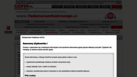 What Vademecumkadrowego.pl website looked like in 2020 (3 years ago)