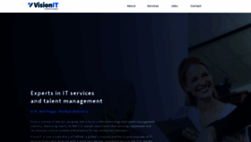 What Visionit.com website looked like in 2020 (3 years ago)