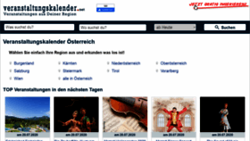 What Veranstaltungskalender.net website looked like in 2020 (3 years ago)