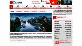 What Vietnamvisacorp.com website looked like in 2020 (3 years ago)
