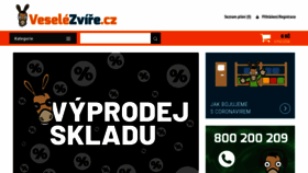 What Veselezvire.cz website looked like in 2020 (3 years ago)