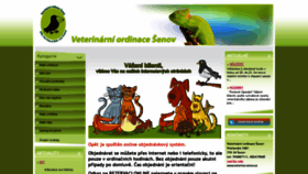 What Veterina-senov.cz website looked like in 2020 (3 years ago)