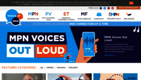 What Voicesofmpn.com website looked like in 2020 (3 years ago)