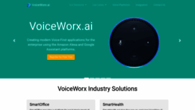 What Voiceworx.ai website looked like in 2020 (3 years ago)