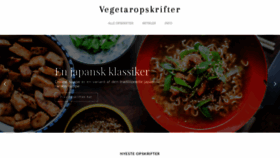 What Vegetaropskrifter.com website looked like in 2020 (3 years ago)