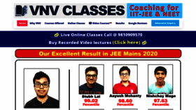 What Vnvclasses.com website looked like in 2020 (3 years ago)