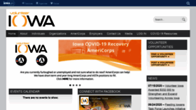 What Volunteeriowa.org website looked like in 2020 (3 years ago)