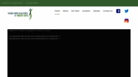 What Veinspecialties.com website looked like in 2020 (3 years ago)