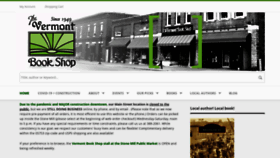 What Vermontbookshop.com website looked like in 2020 (3 years ago)