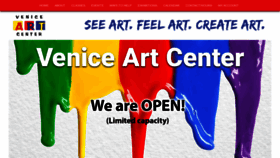 What Veniceartcenter.com website looked like in 2020 (3 years ago)