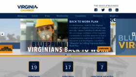 What Vachamber.com website looked like in 2020 (3 years ago)