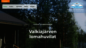 What Valkianlomahuvilat.fi website looked like in 2020 (3 years ago)