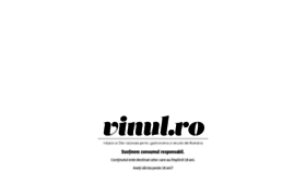 What Vinul.ro website looked like in 2020 (3 years ago)