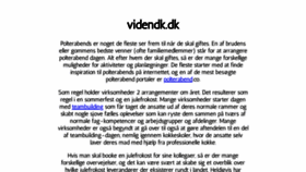 What Videndk.dk website looked like in 2020 (3 years ago)