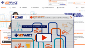 What Vetvance.com website looked like in 2020 (3 years ago)