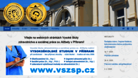 What Vszsp.cz website looked like in 2020 (3 years ago)