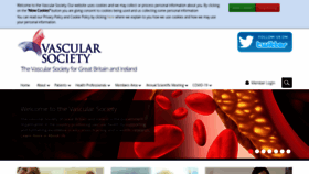 What Vascularsociety.org.uk website looked like in 2020 (3 years ago)