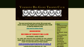 What Vermontbiggametrophyclub.com website looked like in 2020 (3 years ago)