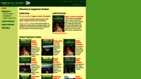 What Vegetarianguides.co.uk website looked like in 2020 (5 years ago)