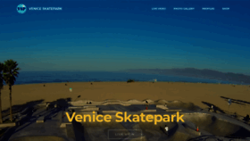 What Veniceskatepark.com website looked like in 2020 (3 years ago)