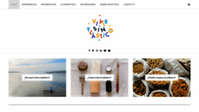 What Vivirsinplastico.com website looked like in 2020 (3 years ago)