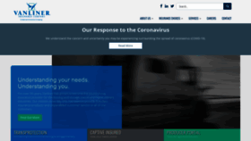 What Vanliner.com website looked like in 2020 (3 years ago)