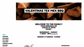 What Valentinastexmexbbq.com website looked like in 2020 (3 years ago)