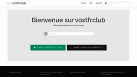 What Vostfr.club website looked like in 2020 (3 years ago)