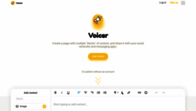 What Voicer.com website looked like in 2020 (3 years ago)