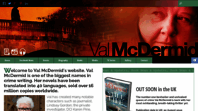 What Valmcdermid.com website looked like in 2020 (3 years ago)